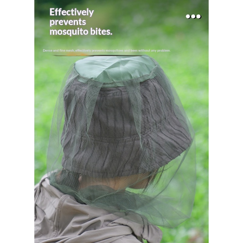 Outdoor Camping Mosquito Net - Hot Sale Retractable Mosquito Net Hat