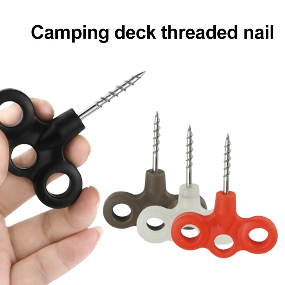 Outdoor Camping Decke - 2Piece Camping Deck Threaded Nail With