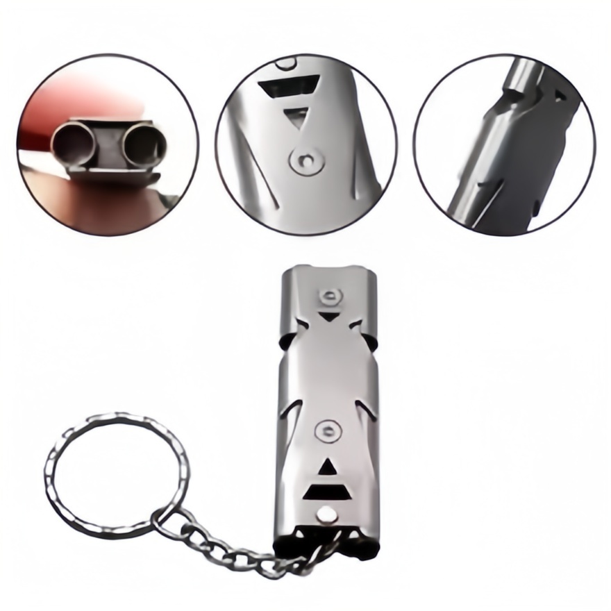 Outdoor Camping Youtube - Survival Whistle Keychain–High Decibel, Emergency Alarm