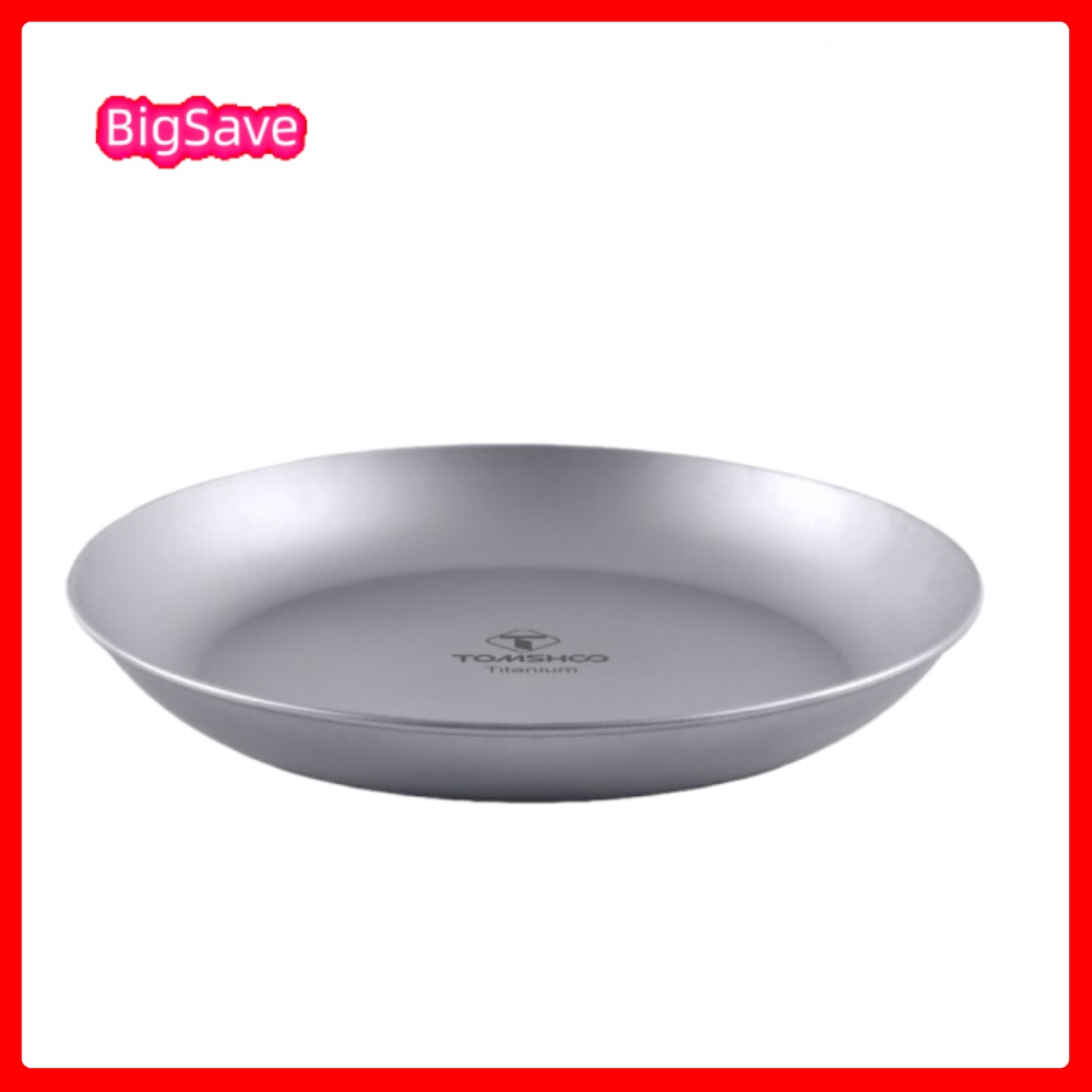 Outdoor Camping Uk - Portable Titanium Round Camping Plate Outdoor