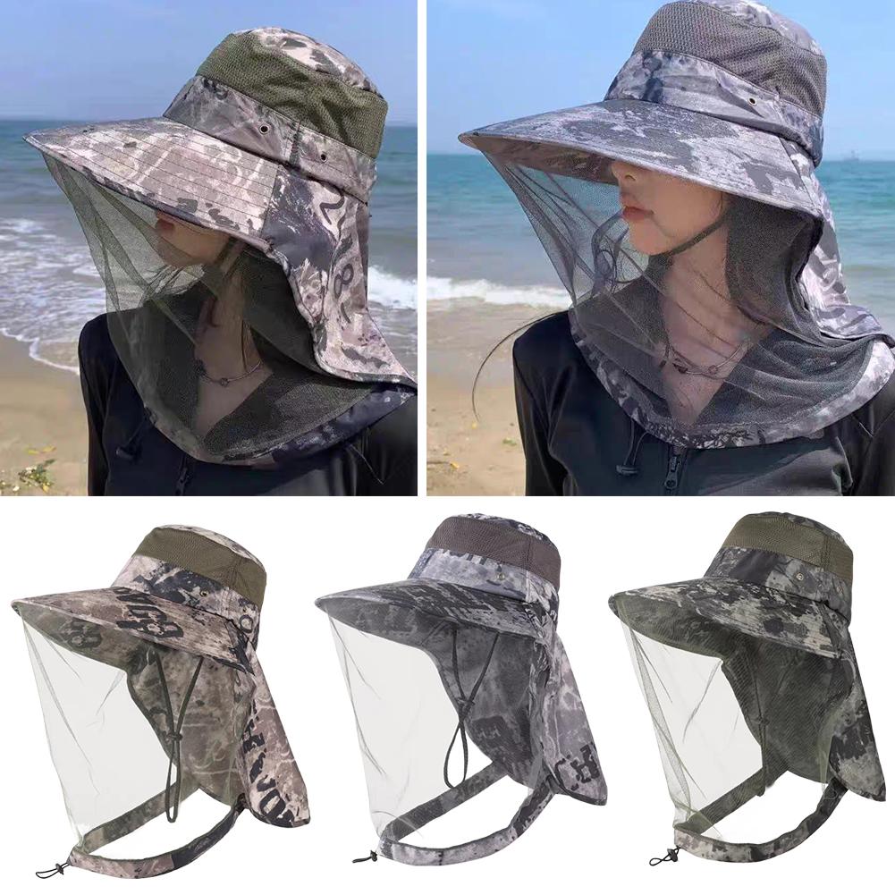Outdoor Camping Mosquito Net - Mosquito Hat Mesh Net Face Neck
