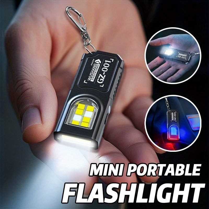Outdoor Camping Lamp - Powerful Mini COB LED Keychain Flashlight