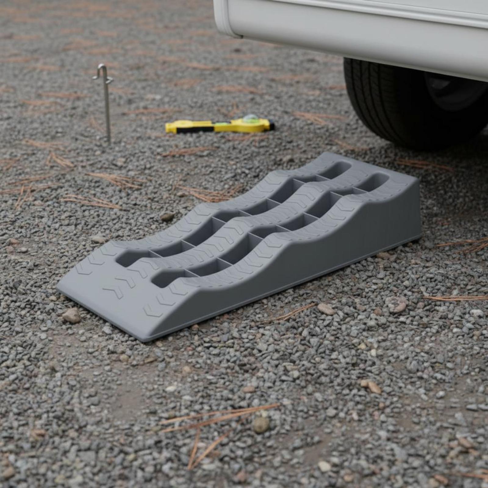 Outdoor Camping Vehicle - Vehicle Leveling Block Three Tier Polypropylene