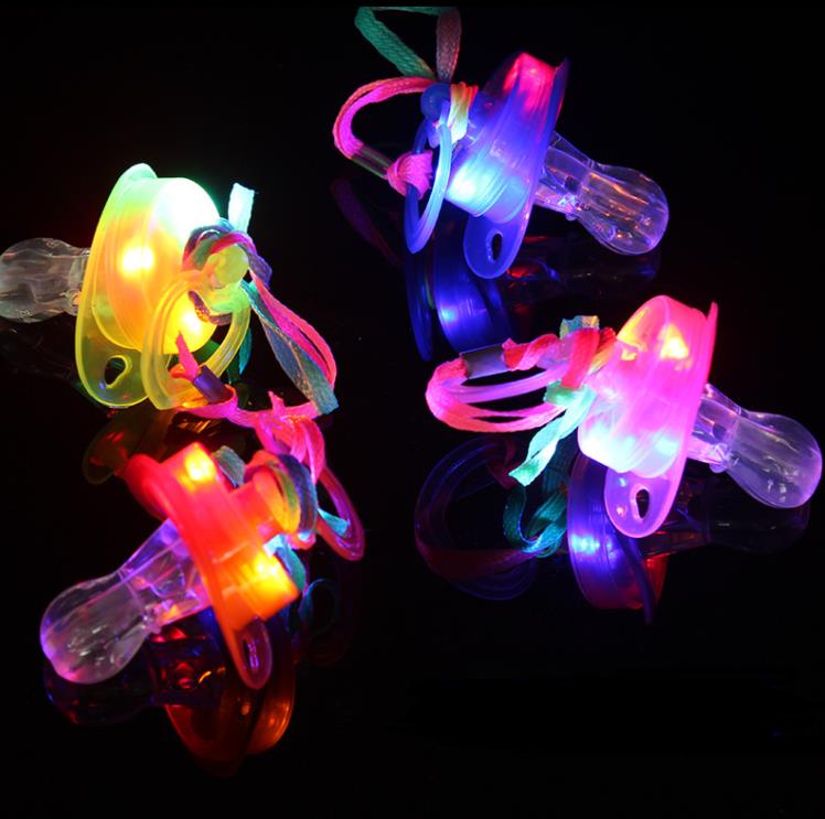 Glow Sticks Survival - 500pcs LED Flashing Pacifier Whistle Flash