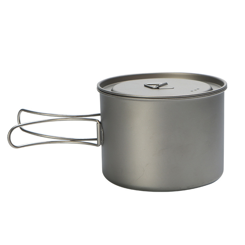 Camp Cooking Set - Outdoor Picnic Titanium Cooking Pot 750ml