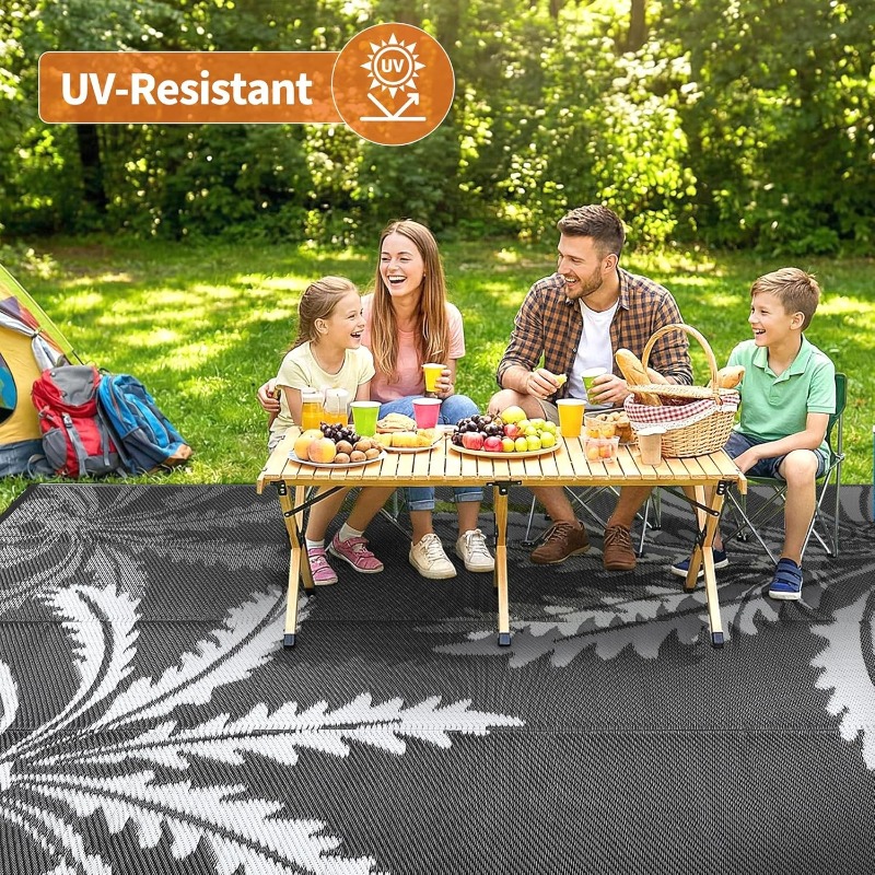 Outdoor Camping Decke - Waterproof Outdoor Rug Reversible Plastic Straw