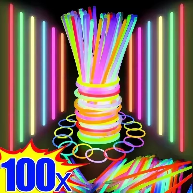 Glow Sticks Survival - 50/100Pcs Fluorescence Sticks Party Multicolor Glowing