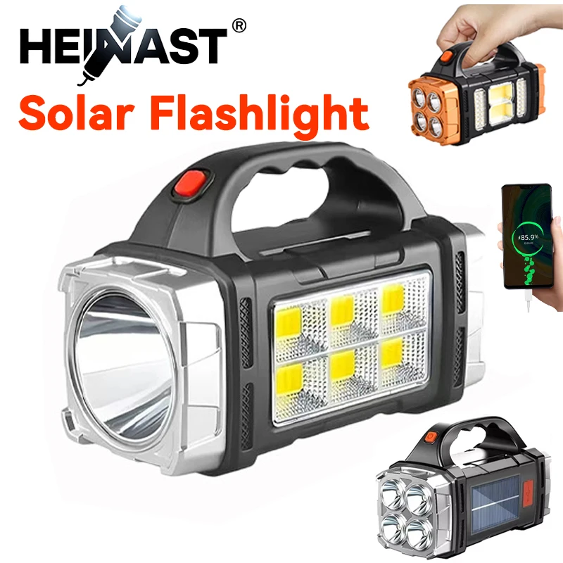 Outdoor Camping Lamp - Powerful Handheld Flashlight USB Rechargeable Torch