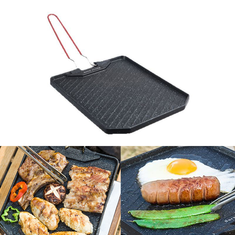 Outdoor Camping Oven - Outdoor camping barbecue pan Household non-stick