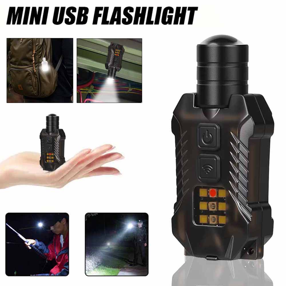 Camping Lantern - Rechargeable Powerful EDC Flashlight Portable Zoomable