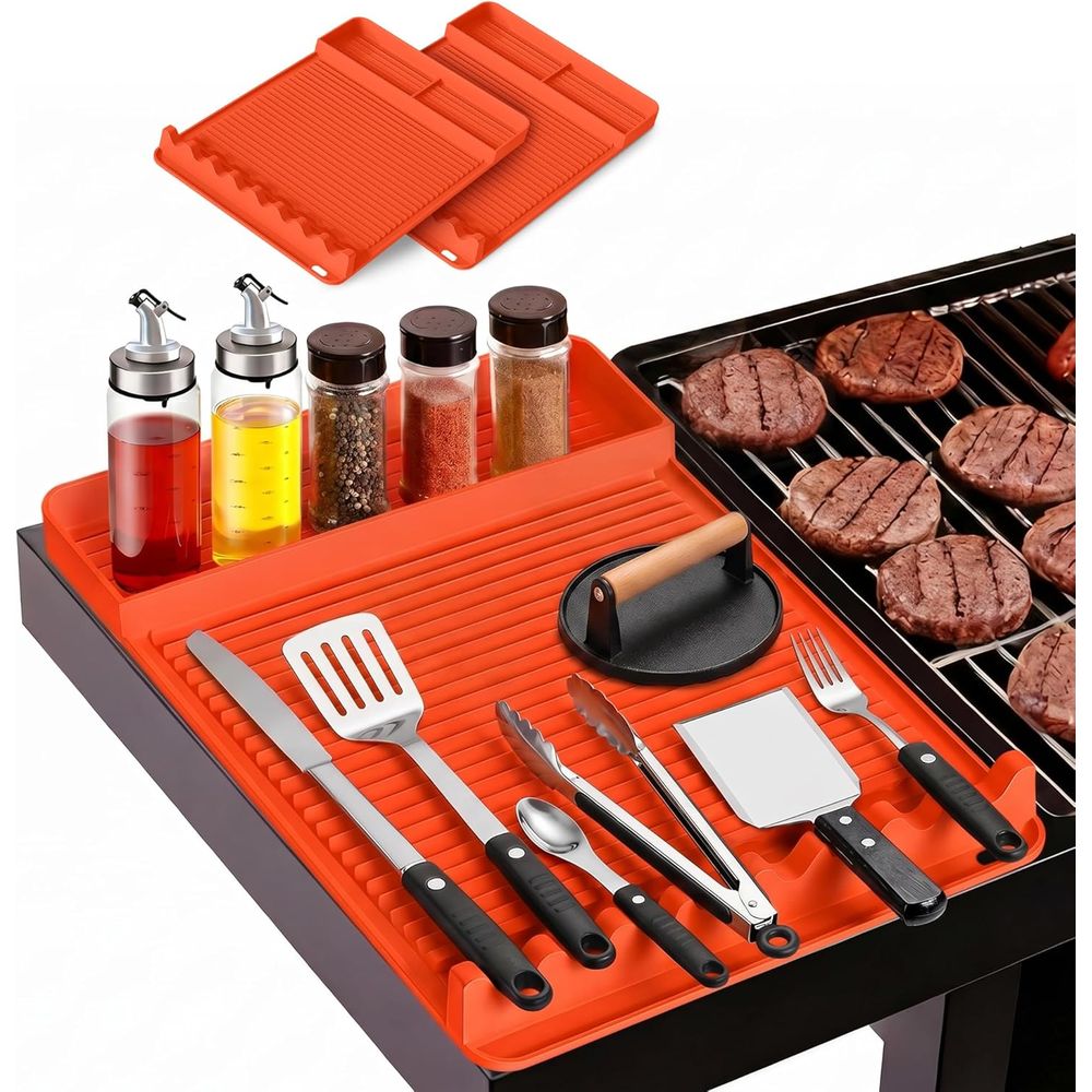 Outdoor Camping Grill - Heat Resistant Silicone Grill Mat -