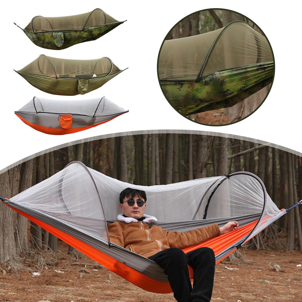 Outdoor Camping Mosquito Net - Automatic Quick Set Up Hammock With