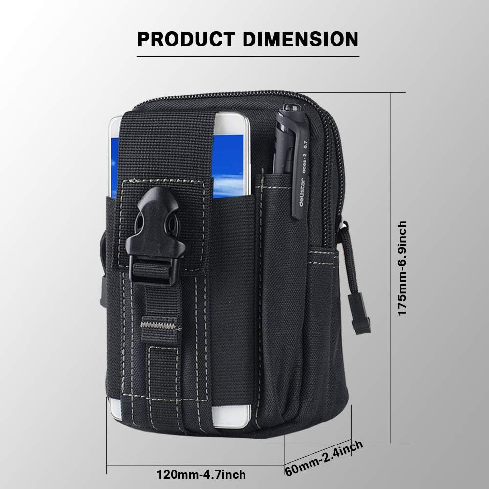Tactical Molle Belt Pouch Mili - Outdoor Camping Hiking recension och pris