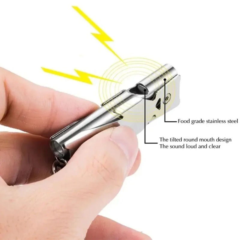 Portable Survival Whistle Keyc - Outdoor Camping Youtube recension och pris