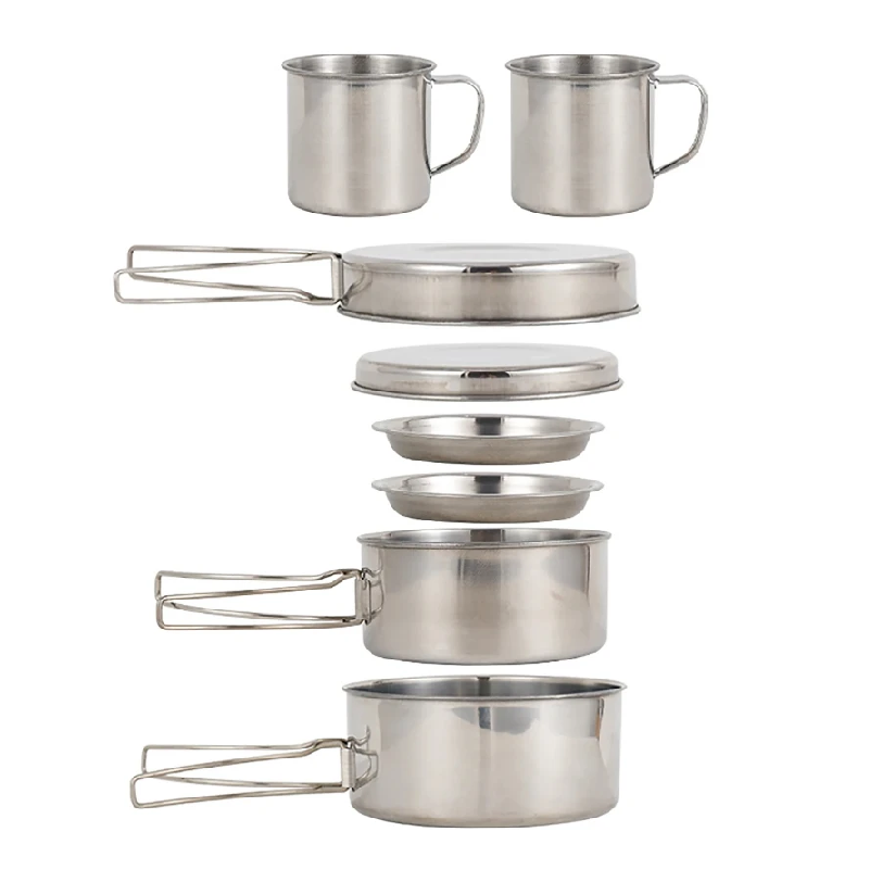 8pcs/Set Camping Cookware Mess - Outdoor Camping Kitchen Table recension och pris