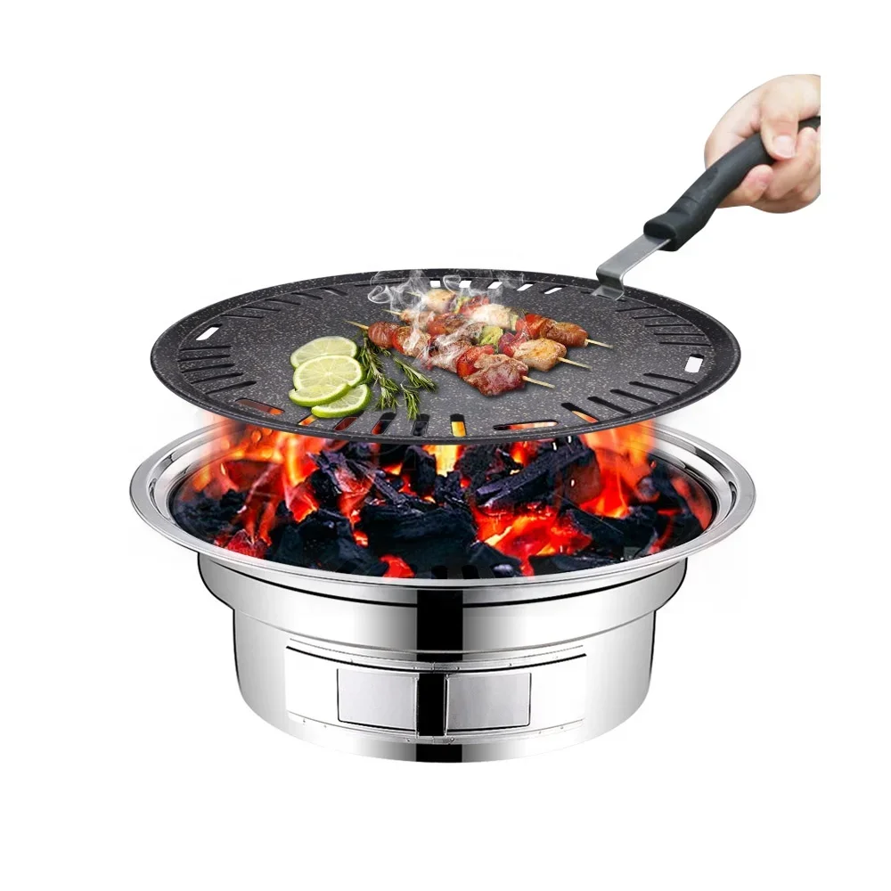 Aluminum round bbq plate non s - Outdoor Camping Korea recension och pris