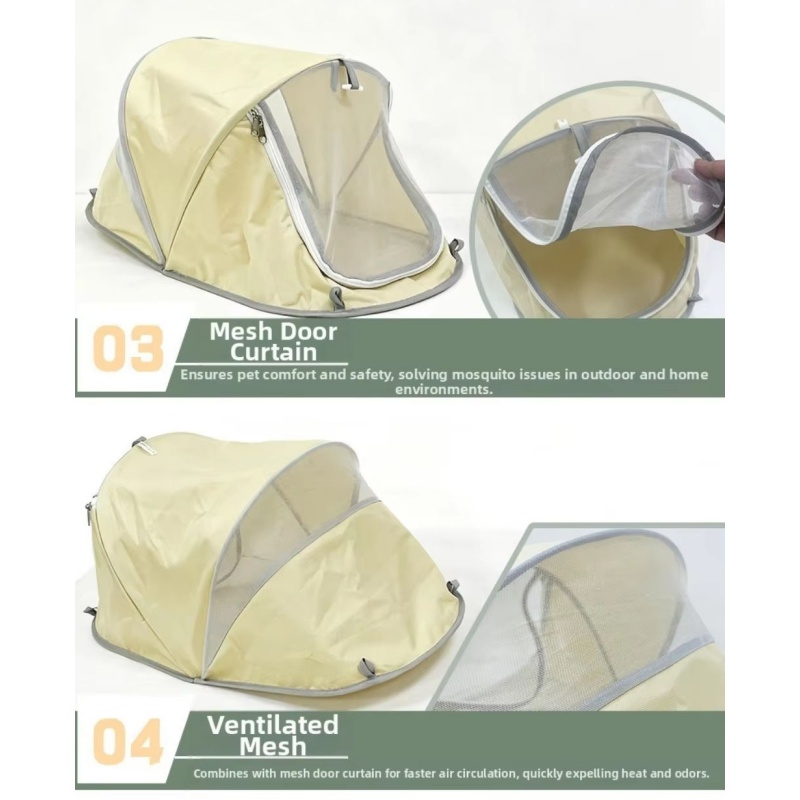 Portable Pop Up Dog Tent Sun P - Outdoor Camping Dog Fence recension och pris