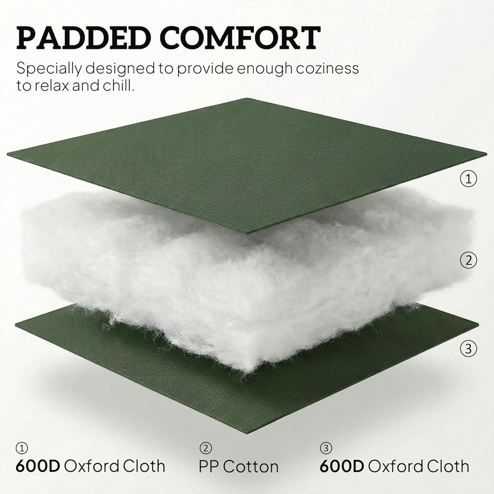 Padded High Back Armrests Outd - Outdoor Camping Decke recension och pris