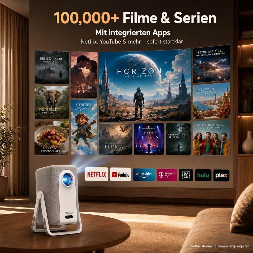 4K Ultra Short Throw Projector - Outdoor Camping Videos recension och pris