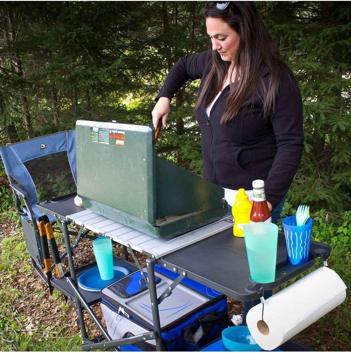 Slim Fold Portable Camping Kit - Outdoor Camping Kitchen Table recension och pris