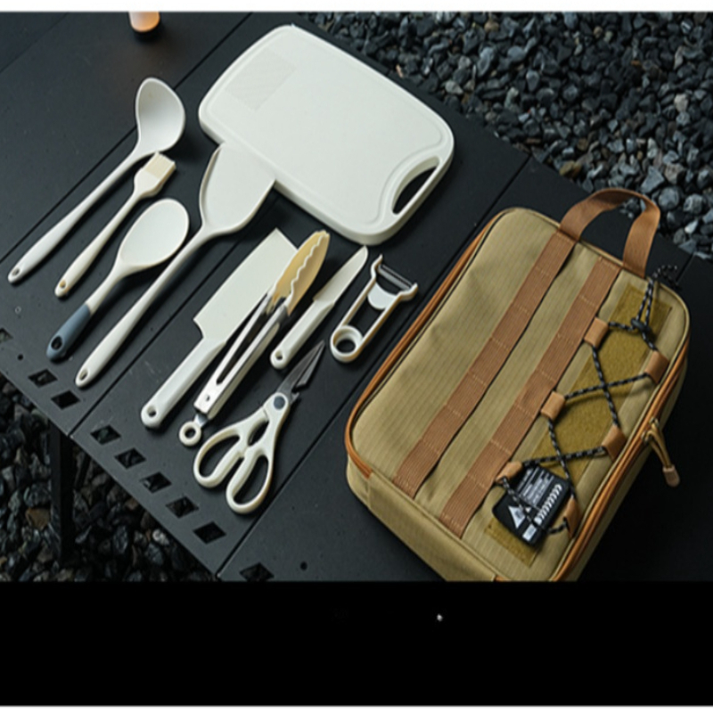Portable 9Pcs Camping Kitchenw - Outdoor Camping Kitchen Table recension och pris