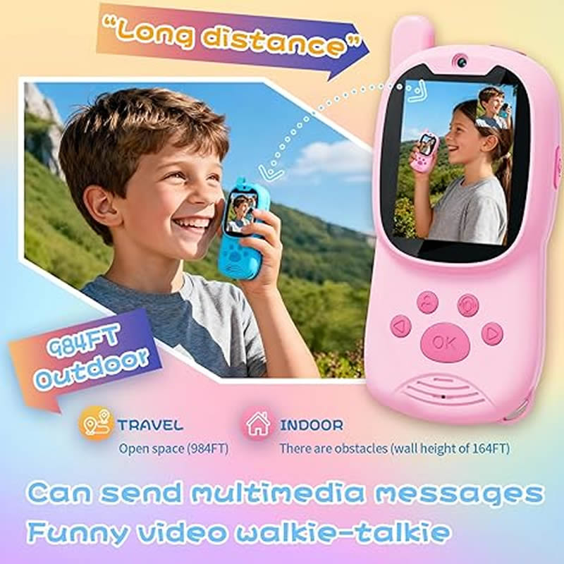 Walkie Talkies for Kids Rechar - Outdoor Camping Videos recension och pris