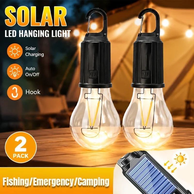 Solar LED Camping Lights Type- - Outdoor Camping Gazebo recension och pris