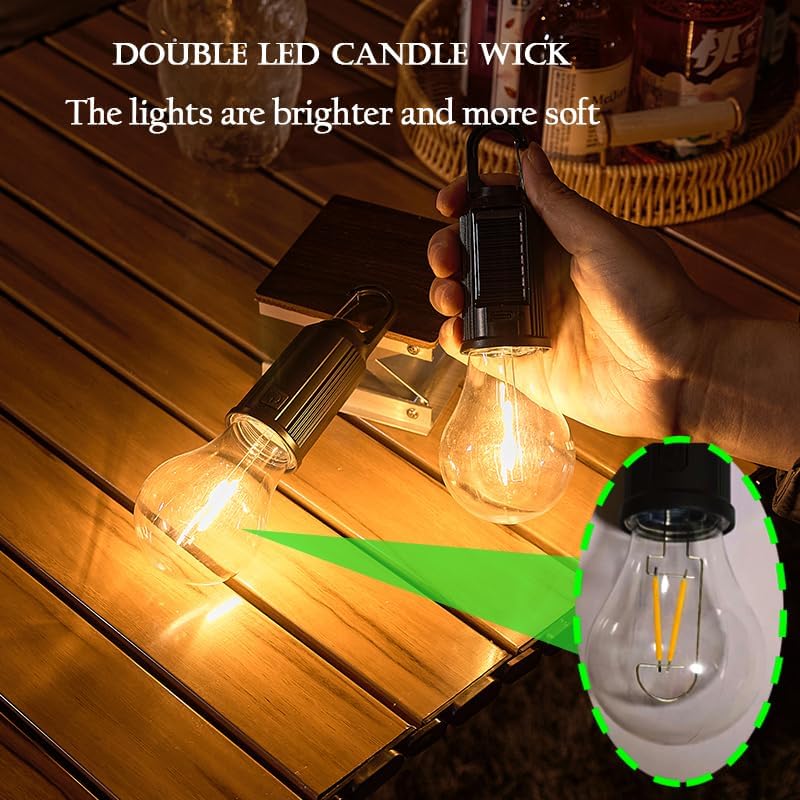 Solar LED Camping Lights Type- - Outdoor Camping Gazebo recension och pris