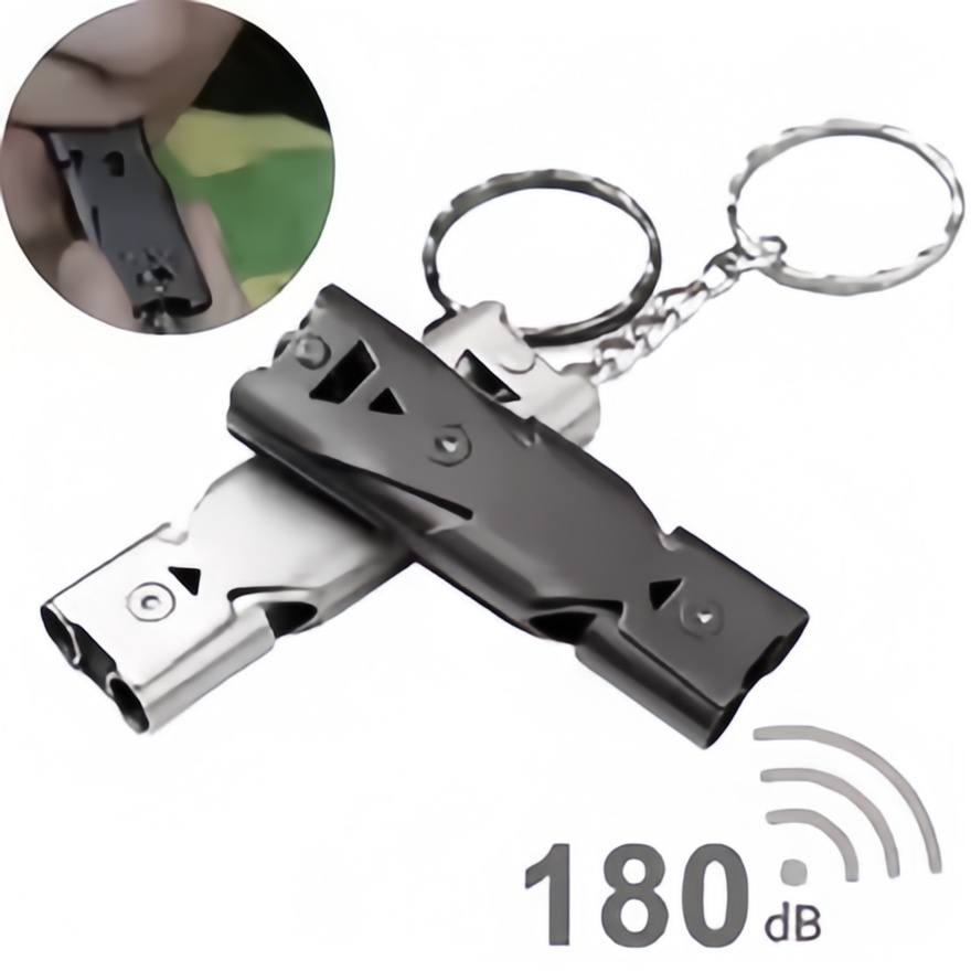 Survival Whistle Keychain–High - Outdoor Camping Youtube recension och pris