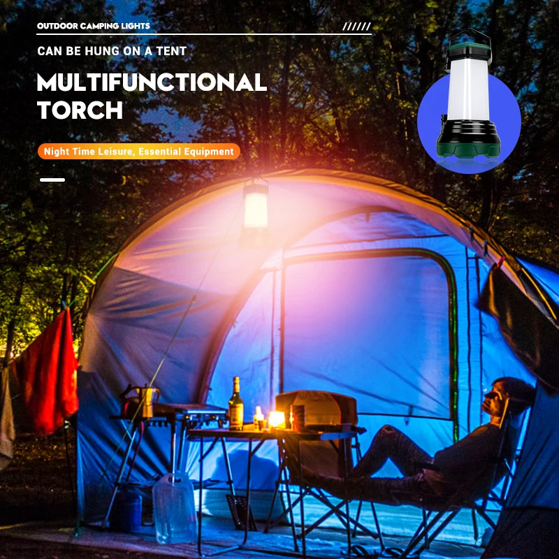 Portable Powerful LED Flashlig - Outdoor Camping Lamp recension och pris