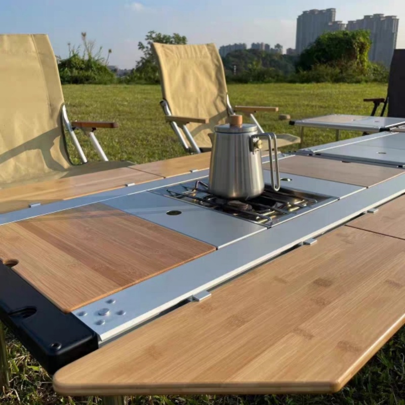 Tryhomy IGT Table Bamboo Exten - Outdoor Camping Kitchen Table recension och pris