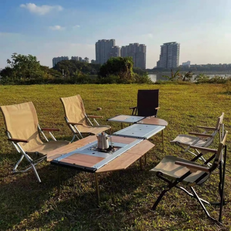 Tryhomy IGT Table Bamboo Exten - Outdoor Camping Kitchen Table recension och pris