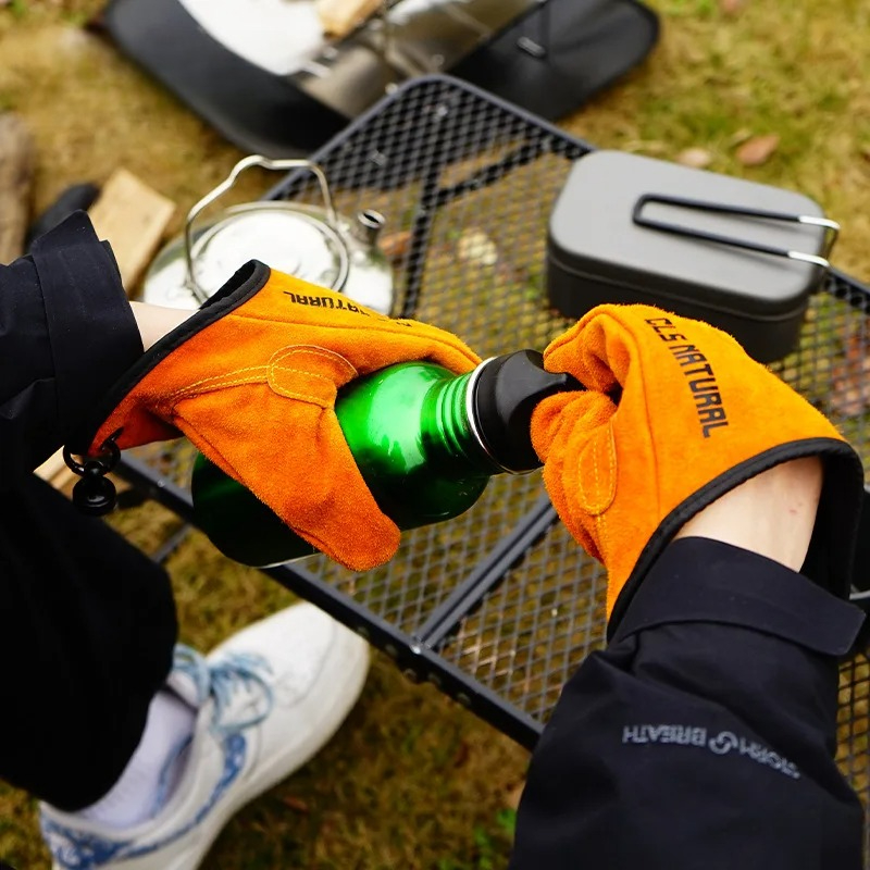 Heat Resistant BBQ Gloves Cowh - Outdoor Camping Grill recension och pris