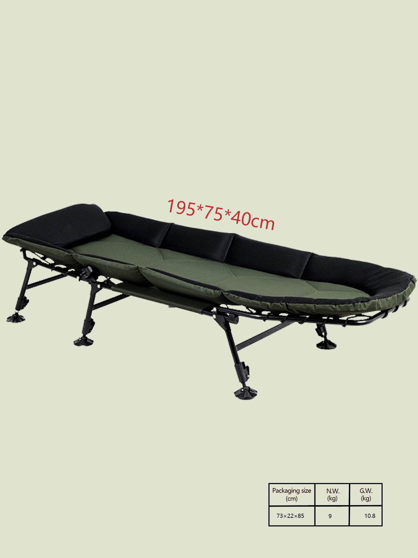 Folding Bed Widened Thickened  - Outdoor Camping Beds For Sale recension och pris