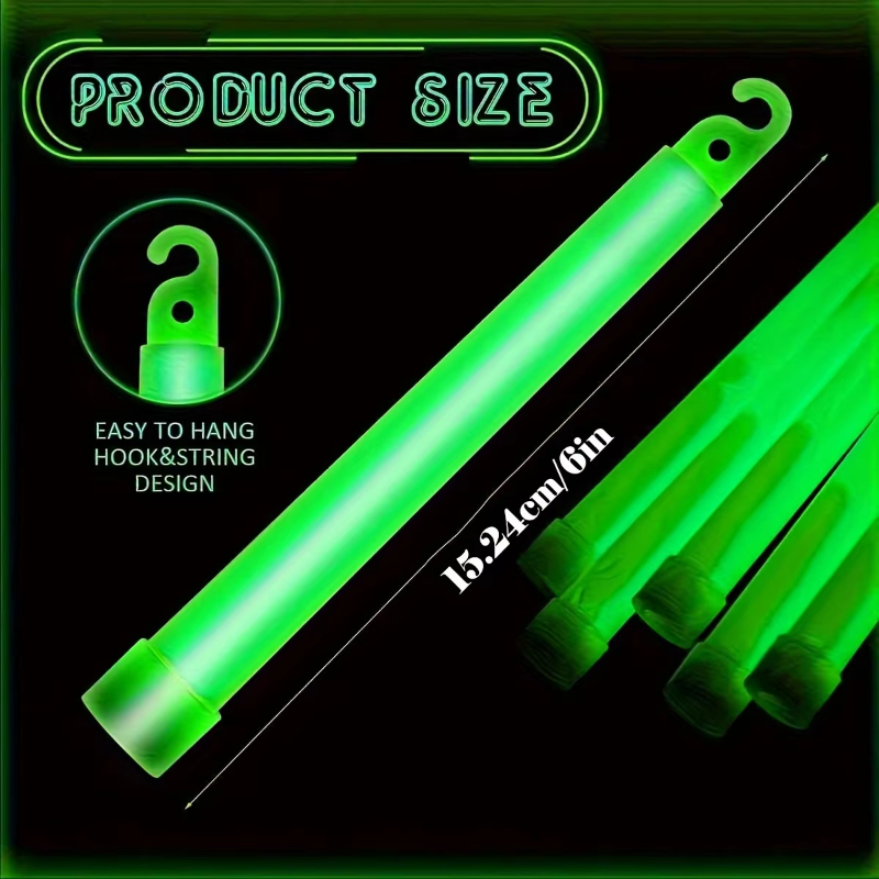 6-12PCS LED Glow Stick with Ho - Glow Sticks Survival recension och pris