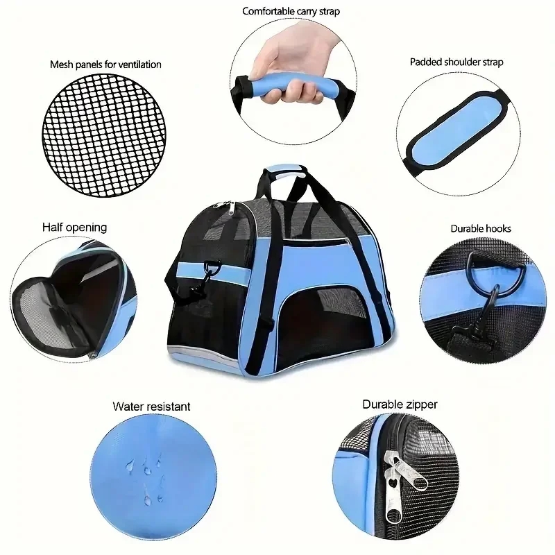 Portable Dog Cat Carrier Bag P - Outdoor Camping Dog Fence recension och pris
