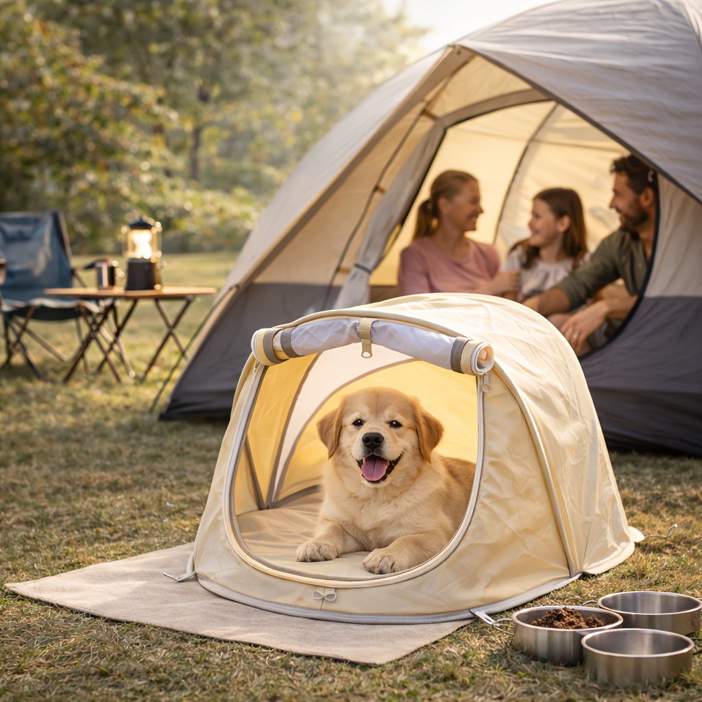 Foldable Pet Tent Portable Dog - Outdoor Camping Dog Fence recension och pris