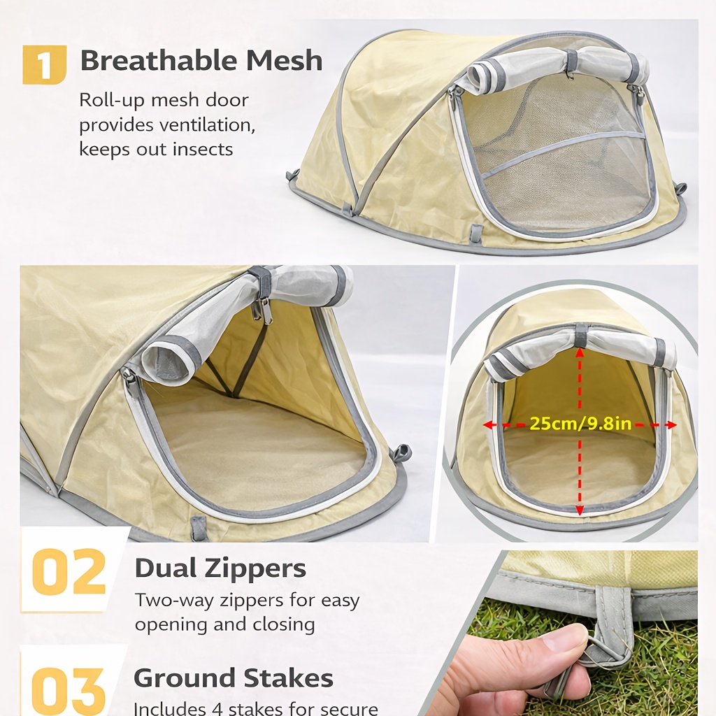 Foldable Pet Tent Portable Dog - Outdoor Camping Dog Fence recension och pris