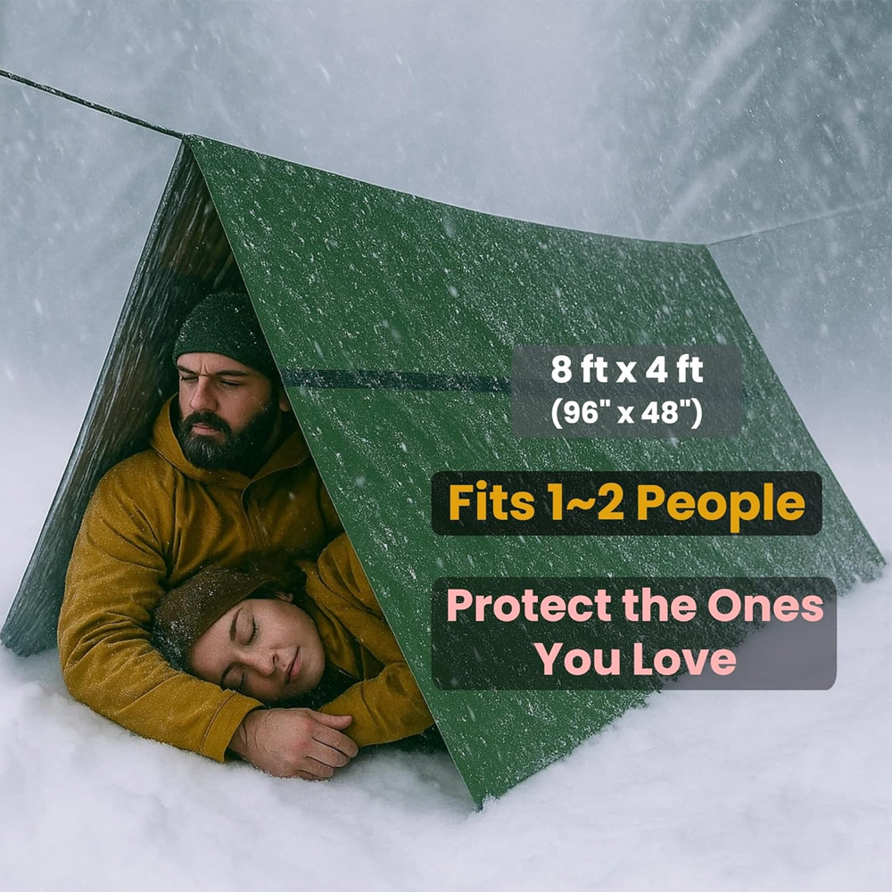 2-Person Emergency Tent Waterp - Outdoor Camping Gazebo recension och pris