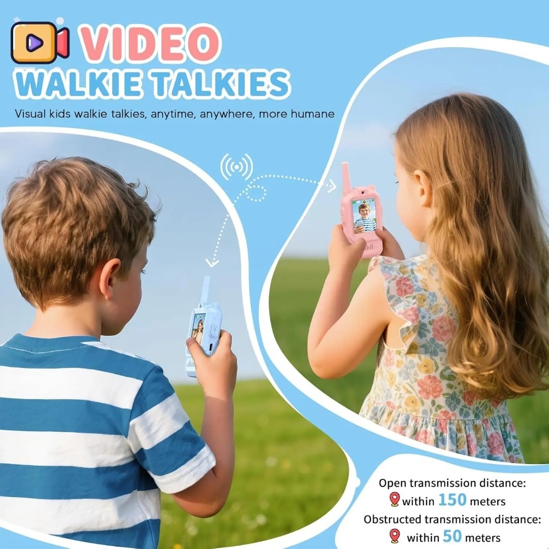 2Pcs Walkie Talkies for Kids 3 - Outdoor Camping Videos recension och pris