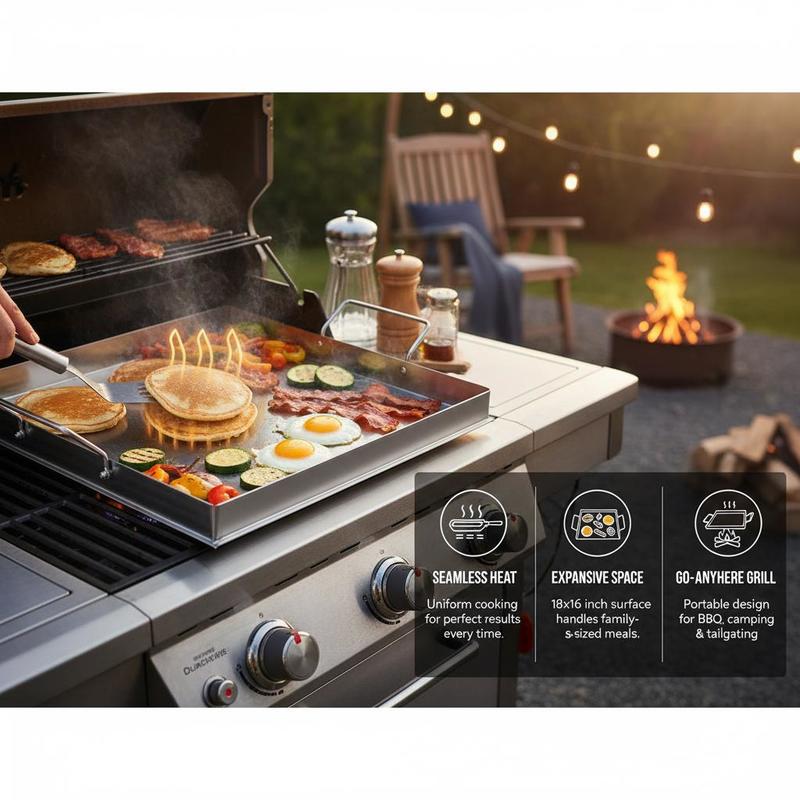 Universal Flat Top Griddle 18x - Camp Cooking Set recension och pris