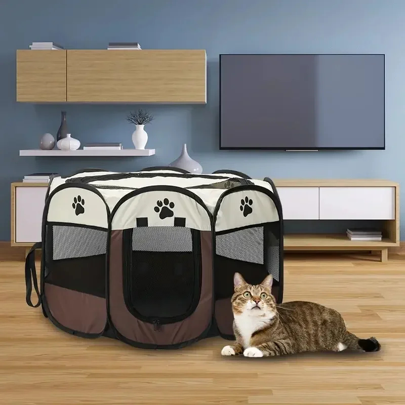 Portable Foldable Octagonal Pe - Outdoor Camping Dog Fence recension och pris