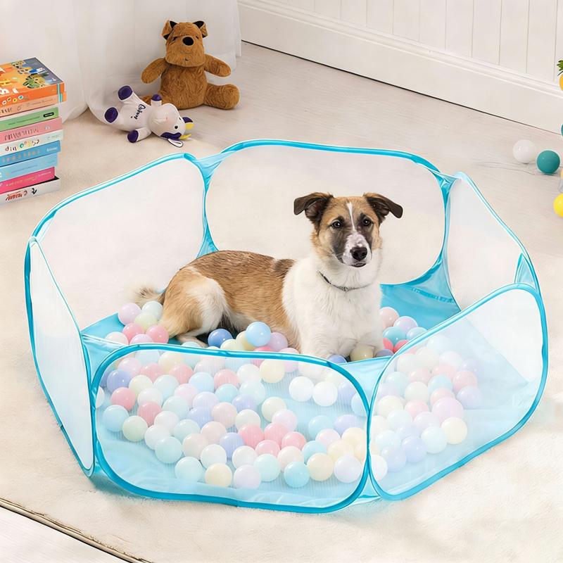 1.2M Ball Pit For Pet Dog Cat  - Outdoor Camping Dog Fence recension och pris