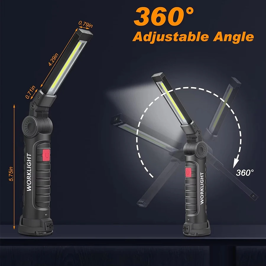 Rechargeable Magnetic Work Lig - Outdoor Camping Lamp recension och pris