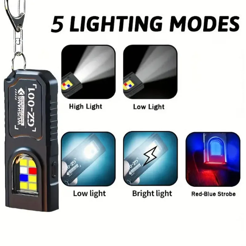 Powerful Mini COB LED Keychain - Outdoor Camping Lamp recension och pris