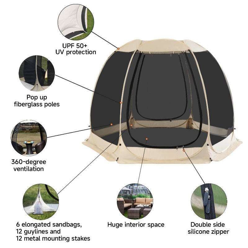 Hot Sale 6 Sided Mesh Screen P - Outdoor Camping Tents For Sale recension och pris