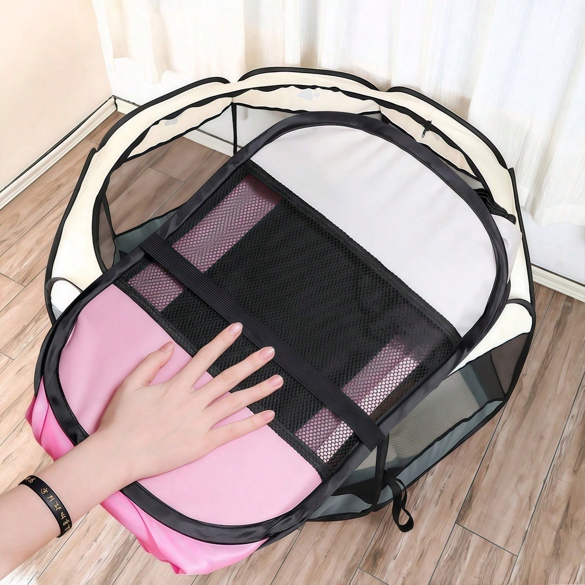 Foldable Octagonal Pet Playpen - Outdoor Camping Dog Fence recension och pris