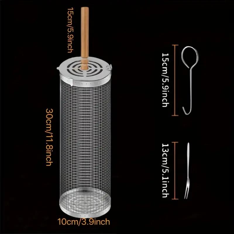 Stainless Steel BBQ Grill Bask - Outdoor Camping Grill recension och pris