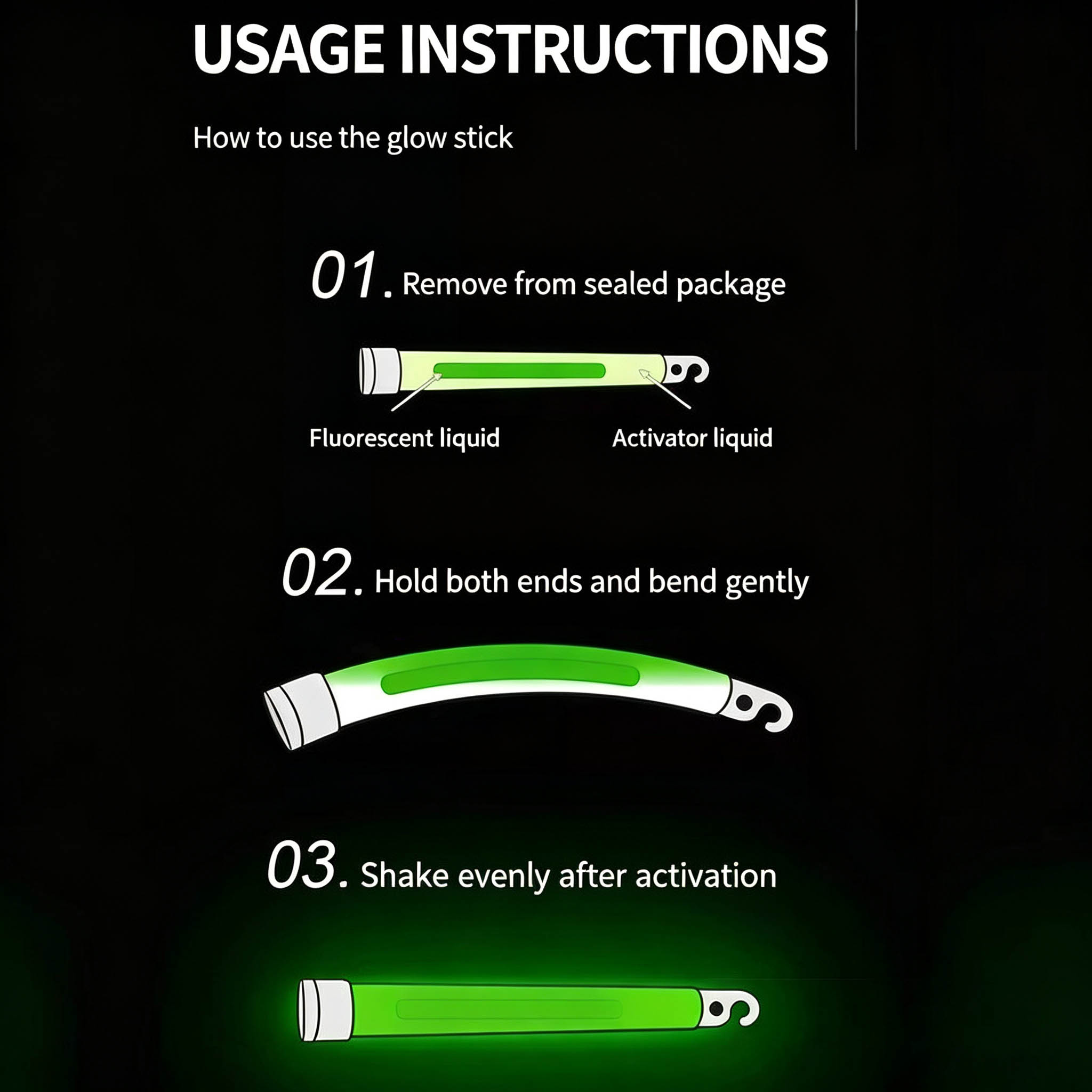 6-Inch Tactical Glow Sticks fo - Glow Sticks Survival recension och pris