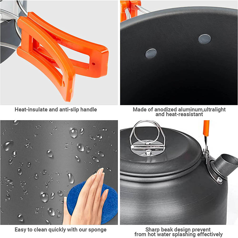 1pcs/1set Camping Cookware Kit - Outdoor Camping Uk recension och pris